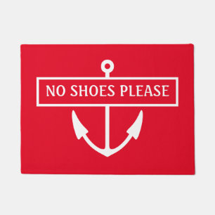 No Shoes Please Dock Mat