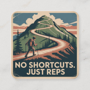 No Shortcuts. Just Reps Enclosure Card