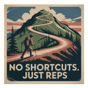 No Shortcuts. Just Reps Poster