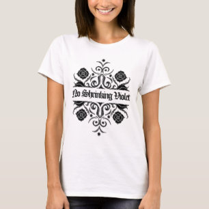 "No Shrinking Violet" Wall Flower Motif by Aleta T-Shirt