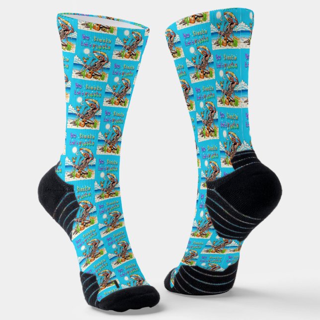 No Siesta Let's Fiesta Socks (Angled)