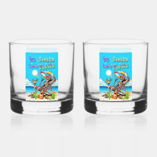 No Siesta Let's Fiesta Whiskey Glass