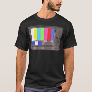 No Signal 70S 80S Television Screen Funny Tv T-Shirt