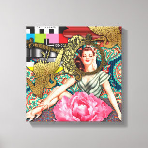 No-Signal - Cheeky Lady Canvas Print