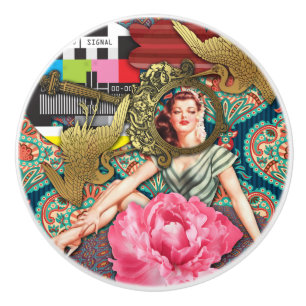 No-Signal - Cheeky Lady Ceramic Knob