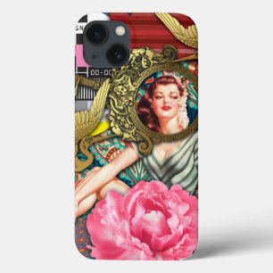 No-Signal - Cheeky Lady Digital Collage iPhone 13 Case