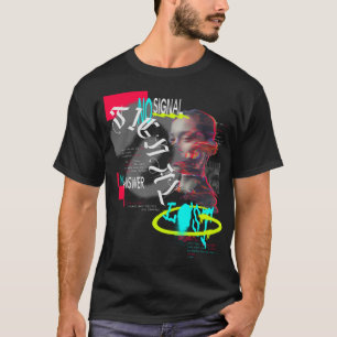 No Signal No Answer Modern Abstract T-Shirt