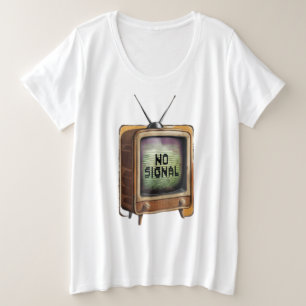No Signal Plus Size T-Shirt