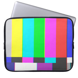 no signal tv screen with noise laptop sleeve