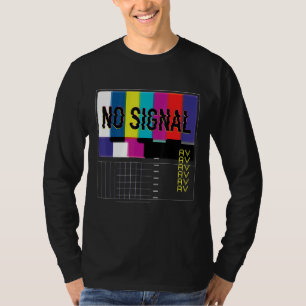 No Signal Vaporwave Cool Fun Retro Tv 80s T-Shirt