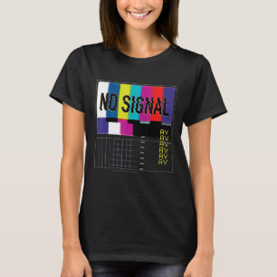 No Signal Vaporwave Cool Fun Retro Tv 80s T-Shirt