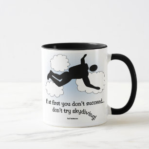 No Skydiving mug