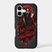 No Sleep Just Halloween Scream Gothic Horror Desig