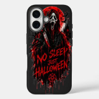 No Sleep Just Halloween Scream Gothic Horror Desig