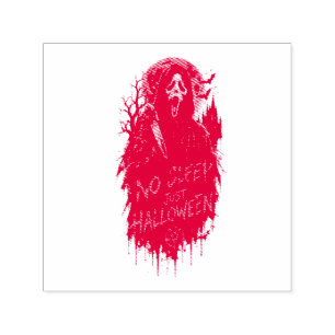 No Sleep Just Halloween Scream Gothic Horror Desig Self-inking Stamp