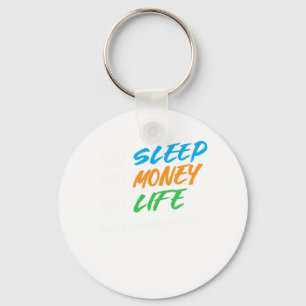 No Sleep No Money No Life Cool Social Worker Gift Key Ring
