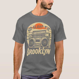 No Sleepil Brooklyn Retro Boombo Vintage Music fun T-Shirt