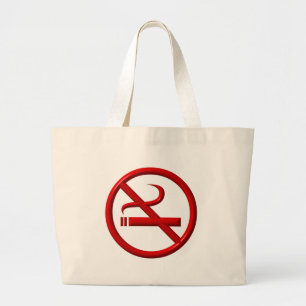 No Smoking / Anti-Smoking Large Tote Bag