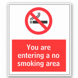 No Smoking Area