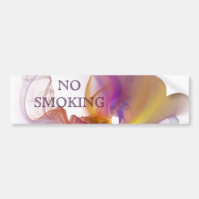 No smoking bumper sticker (Front)