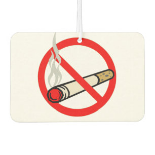 No Smoking Car Air Freshener