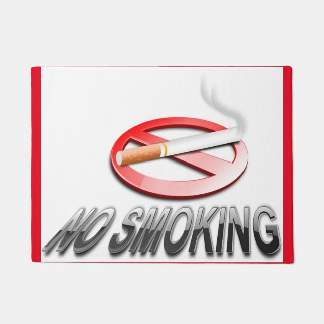 NO SMOKING DOORMAT (Front)