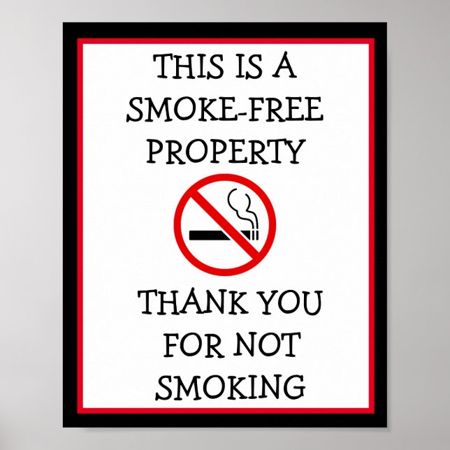 No Smoking in this Building Please Sign (Front)