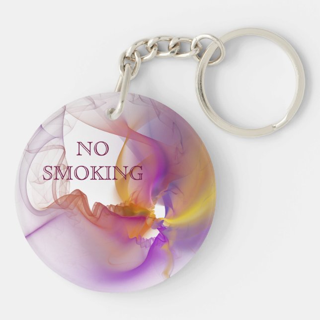 No Smoking Key Ring (Back)