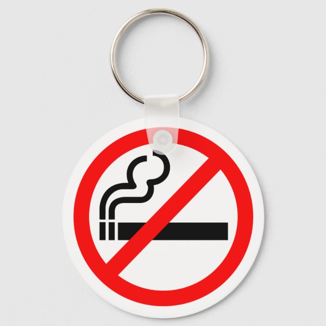 No Smoking Key Ring (Front)