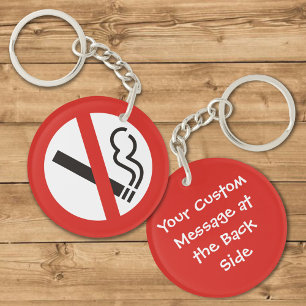 No Smoking Keychain