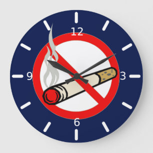 No Smoking Large Clock