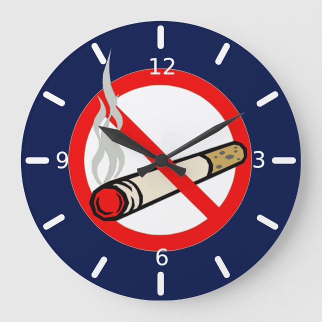 No Smoking Large Clock (Front)