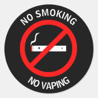 NO SMOKING NO VAPING SIGN
