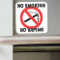No Smoking No Vaping sign sticker