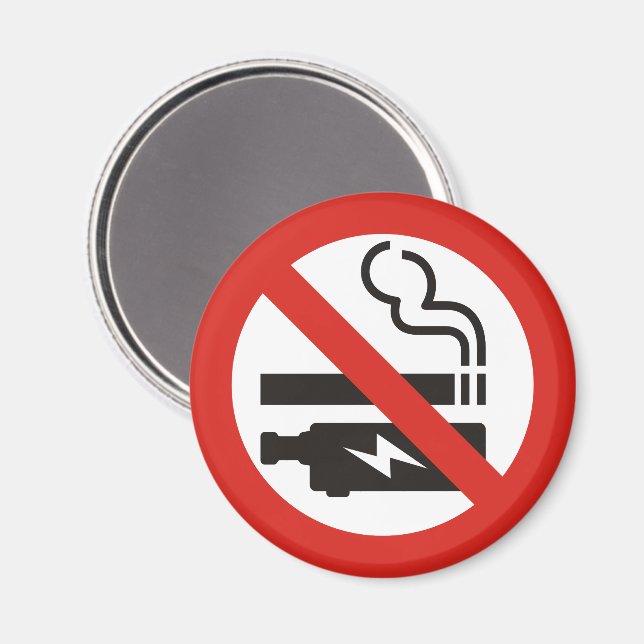 No Smoking or Vaping Magnet (Front/Back)
