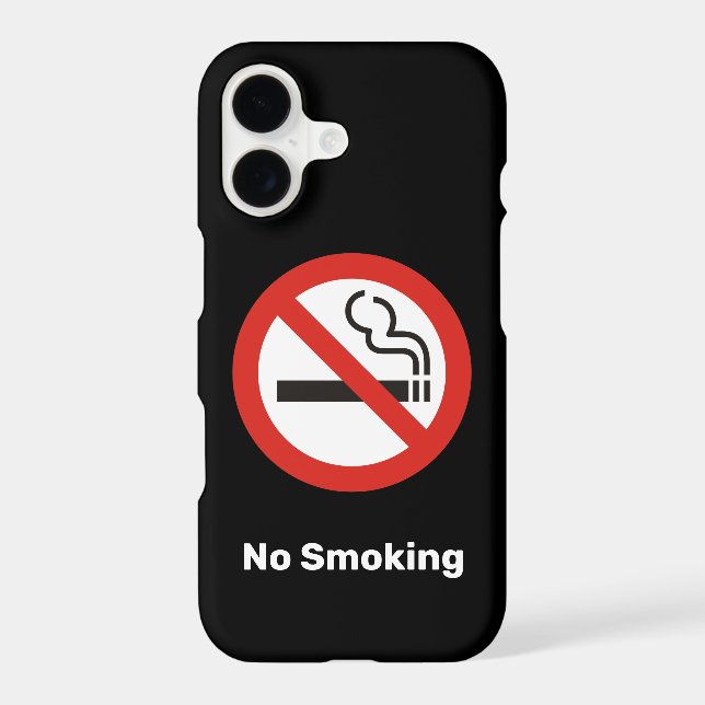 No Smoking Phone Case (Back)