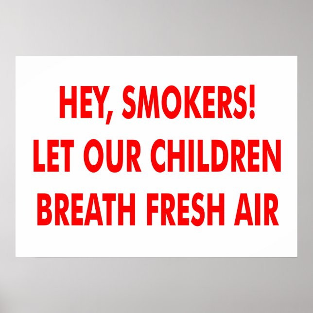 No smoking poster (Front)