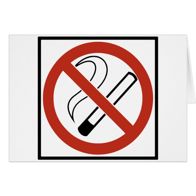 No Smoking Sign (Front Horizontal)