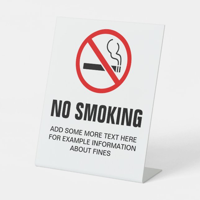 No Smoking Sign (Front)