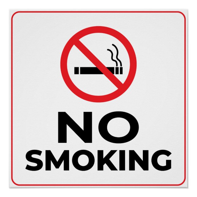 No Smoking Sign (Front)