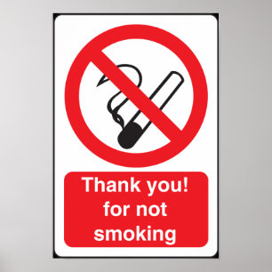 No Smoking Sign For Your Restaurant or Business