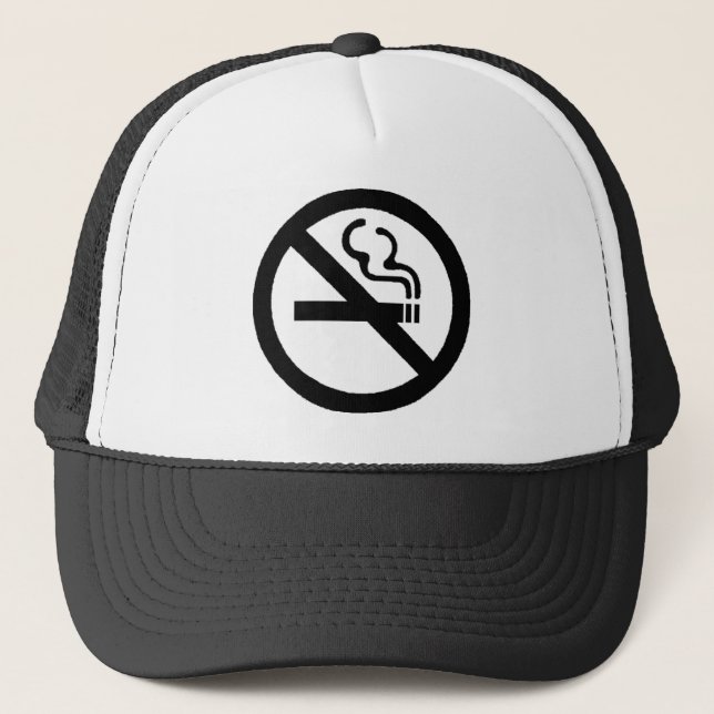 No Smoking Sign Hat (Front)