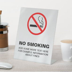 No Smoking Sign Pedestal Sign
