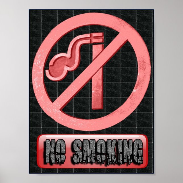 No Smoking Sign Poster by Restaurant Supplies (Front)