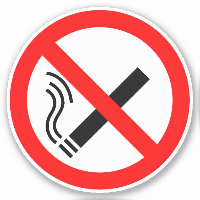 NO Smoking Sign - UK Signage (Front)