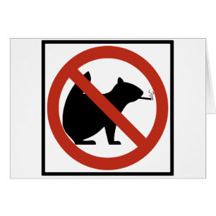 No Smoking Squirrels Allowed Highway Sign