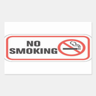 No Smoking Sticker