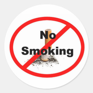 No Smoking Sticker! Classic Round Sticker