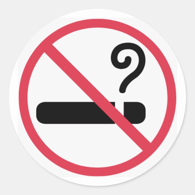 No Smoking Stickers (Front)