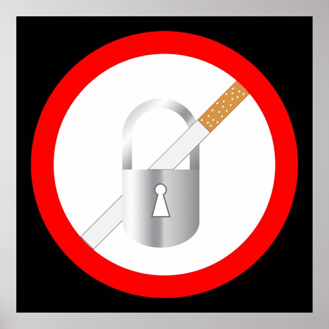 No smoking symbol poster (Front)